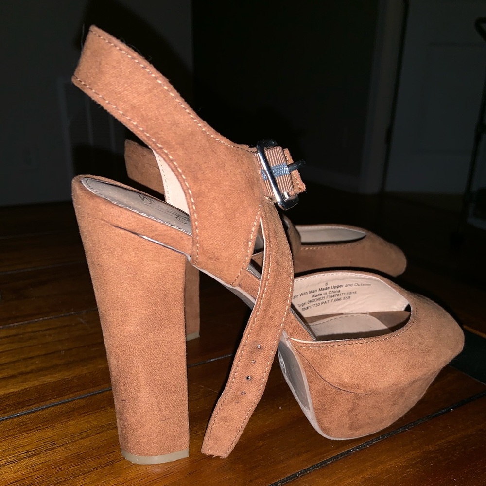Brown Suede Heels